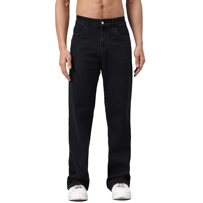 KOTTY Regular Rise Solid Jeans