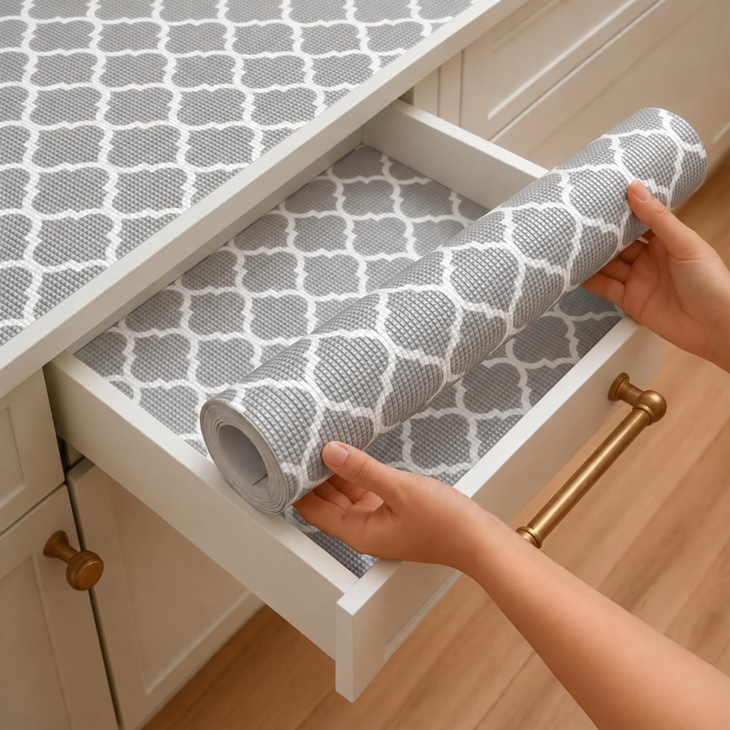 Anti Slip Waterproof Non Adhesive Anti Skid Quatrefoil