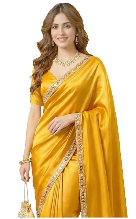 SHOPAZ Yellow Readymade Stitched Unstitched