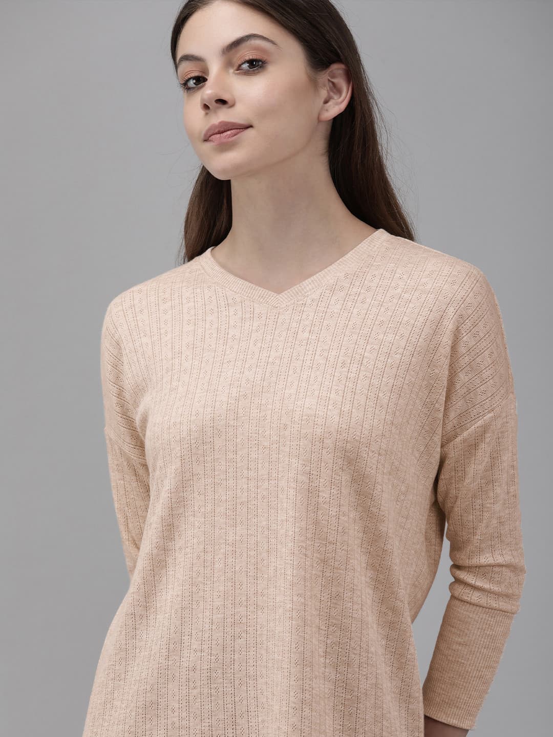 Van Heusen Micro Ditsy Self Design Cozy Comfort Lounge T-shirt