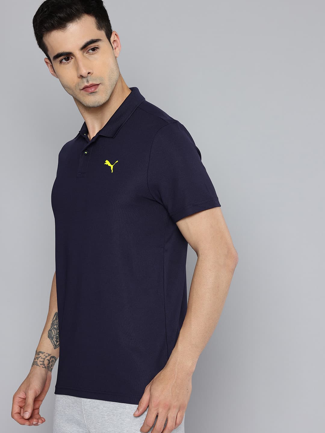 Puma Unisex TRAIN ALL DAY Essentials Slim Fit dryCELL Polo Sports T-shirt