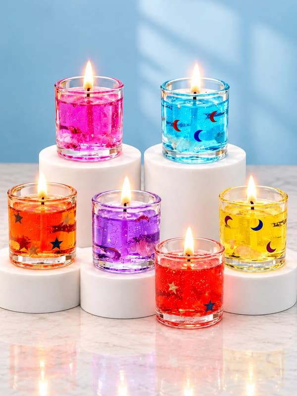 BUC Jelly Gel Wax Candles For Diwali Eco Friendly Candle Price in India
